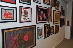 Hand sewn fabric art largely based on my synesthetic response to music at my 1st solo show 2014