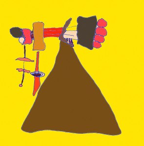 Just Once I'd like to punch the bad guy GH2 Strong Fist yellow